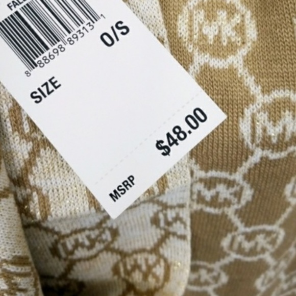 💕LAST 1💕 METALLIC MICHAEL KORS SCARF - Picture 4 of 4